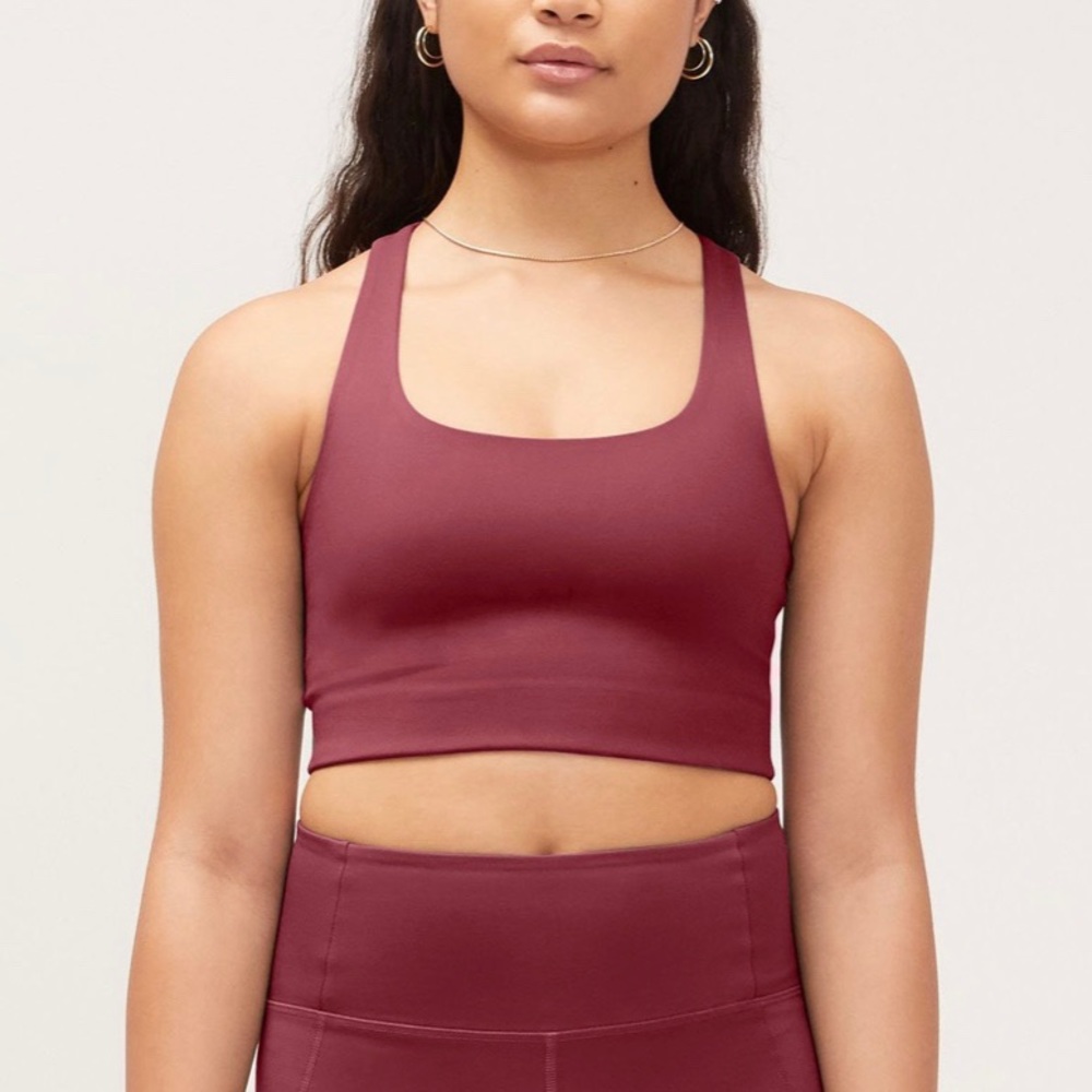 NWT Girlfriend collective Paloma bra - mulberry